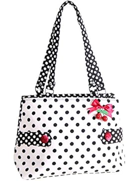 SugarShock Damen Polka Dots Tasche Karlotti Rockabilly Handtasche