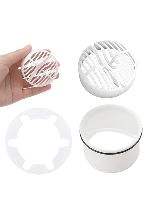 Filtro Per Capelli Per Doccia - Set Di Scarico Bianco, Compatibile Con Modelli 6960, 6961, 6962, 6963 - Foto 7