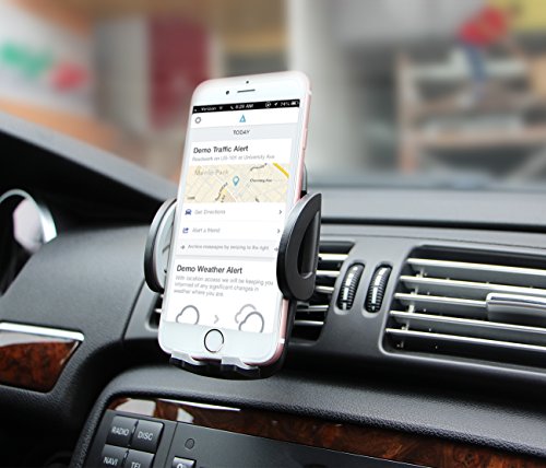 Ulinek Handy Halterung Universal Halterung 360 Grad drehbar Auto Halterung, Lebenslange Garantie, fÃ¼r Phone 7 7 Plus 6 6 Plus 6s 6s Plus SE 5 5s 5c 4 4s und die meisten Android Smartphone (schwarz)