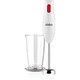 Sinbo SHB-3102 El Blenderi &Ccedil;ubuk Blender, Paslanmaz &Ccedil;elik U&ccedil;, &Ouml;l&ccedil;&uuml; Kabı Dahil, &Ccedil;orba Sos P&uuml;re Smoothie Hazırlama, Ergonomik T