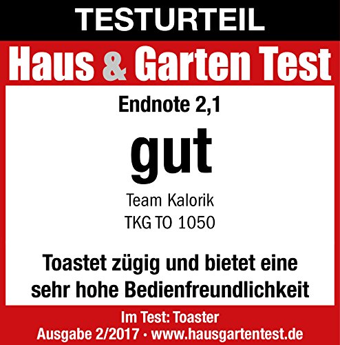 TKG KALORIK Design-Edelstahltoaster Aufwärm- und Auftaufunktion, 950 W, chrom / kupfer - 5