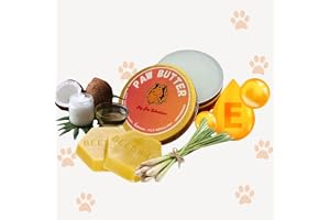 Natural Beeswax Paw Butter - Tick Repellant for Dogs & Cats(Lemon Grass) - Soothes & Reliefs Dry Cracked, Paws, Nose & Elbows 20 GMS