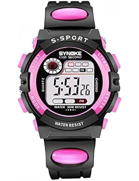 Children 's watch wasserdicht luminous multi - functional sports electronic-A