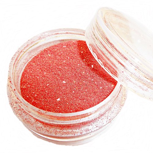 Glitz Glitter - Coral Shimmer - Glitter Powder Nail Body Face Art Dust Pots by Busy Bits