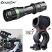 Produktbild CREE XML T6 LED zoombar Taschenlampe Super Hell + Fahrrad 360 ° Mount Clip von cebbay (1 x 18650 Akku)