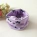 Fulltime(TM) Autumn Winter Boys Girls Cute Butterfly Collar Baby Scarf Cotton O Ring Neck Scarves (Purple)