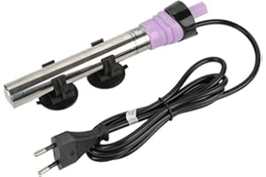 Sheens Réchauffeur d'aquarium, réchauffeur thermostatique Automatique d'acier Inoxydable de Barre de Chauffage de réservoir de Poissons 50W/100W/200W/300W/500W Anti-déflagrant[100W] Chauffages