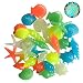 Produktbild 50 pcsfluorescent Stein, bunt, Luminous Seestern Conch Shell Form Glowing Dekoration Rocks Cobblestone Aquarium Fish Tank Pool fluoreszierend Landschaft Steine