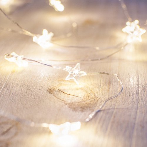 Deko Glasglocke mit Holzboden 19cm Lights4fun - 2
