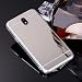 Produktbild Hülle Kompatibel mit Samsung Galaxy J3 2017 / J330 Spiegel Hülle Mirror Silikon Glitzer Cool Bling Kristall Strass Diamant Hülle TPU Soft Flex Hybrid Case Cover Luxus Hülle fürGalaxy J3 2017,Silber