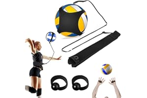 LAMOOER Volleyball Trainingsgeräte Spike Trainer Solo Volleyball Trainer Kit für Anfänger & Profis, Volleyball Aufschlag, Armschwung und Spiking Power Übung