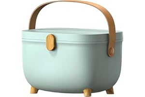 Severnier Scatola medicinali, Porta medicine casa scatola, 2 strati Scatola per medicinali, Multifunzione Organizer medicinali, per pronto soccorso, medicinali, cosmetici (Verde)