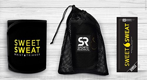 Sweat Sweat Schlankheits Gürtel, Verstellbarer Taillen Trimmer Gürtel, Schwarz - 3
