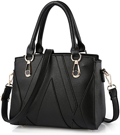 VANCOO Leather Look V Shape Stitching Ladies Shoulder Bag Handbag for Women