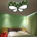 Produktbild Buntes Eisen Schmetterling Deckenleuchten LED Kreativ Kinderzimmer Arcrylic Modern Wohnzimmer Schlafzimmer Leuchte,Green