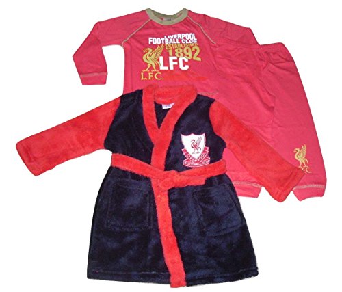 Baby Boys Official Liverpool Pyjamas & Dressing Gown Set 12-18 Months