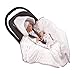 Produktbild MOMIKA Einschlagdecke, Universal für Babyschale, Autositz, für Kinderwagen, Buggy oder Babybett,stylischer Silberfaden (White)