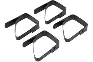 WIFEHELPER 4 unids Clips de Tela de Mesa Clips de Cubierta de Tela de Mesa Grande Pinzas Antideslizantes del sostenedor del Mantel de Acero Inoxidable para los Partidos Picnics Restaurantes 5 * 4cm