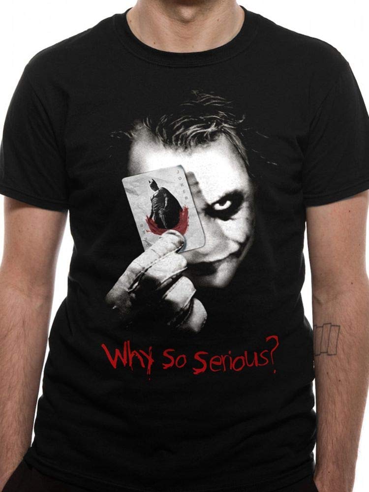 Batman-The-Dark-Knight-Why-SO-Serious-Card-Original-T-Shirt-Schwarz-Grssen-S-M-L-XL-2XL