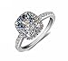 Produktbild Hanmorla 925 Sterling Silber CZ Cubic Zirconia Ringe Cushion cut Swarovski Kristall Schmuck