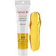 Camlin Kokuyo Artist Acrylic Colour Tubes 120ml Permanent Yellow Medium 338