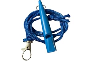 THE DOG LADY (TDL) Dog Whistle with Lanyard - Used for Recall and Dog Training - Long Distance - Good Frequency for Most Breeds of Dog - Standard Pitched - Consistent - Food Grade Plastic (Sky Blue)