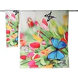  Pierre Cardin Par Toallas baño Esponja Fantasia Flores Tulipanes Viso + Invitados