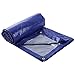 Price comparison product image CHAOXIANG Tarpaulin Tent Foldable Waterproof Cold-resistant High Temperature Resistance Wear-resistant Anti-corrosion Anti-aging Dust-proof Lightweight PE Blue, 105g/m2, Thickness 0.25mm, 18 Sizes ( Color : Blue , Size : 5×7m )