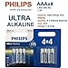 Produktbild Gadget Zone UK 8 x Philips 1,5 V AAA Ultra Alkaline Batterien LR03 AM4 R03 Micro 1,5 Volt Akku