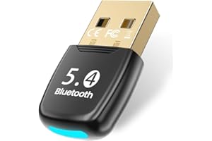 Arvoni Adaptador Bluetooth para PC 5.4, USB Bluetooth Adapter para Windows 11/10/8.1, Plug and Play, para PC, Portátil, Ratón, Tableta, Auriculares, 7 Conexiones