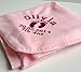 Personalised Pink Baby Blanket With Footprint Design
