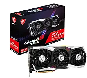 MSI Gaming Radeon RX 6900 XT Boost Clock Up to 2340 MHz 256-bit 16GB GDDR6 DP/HDMI Triple Torx 4.0 Fans FreeSync DirectX 12 VR Ready RGB Graphics Card (RX 6900 XT Gaming X Trio 16G)