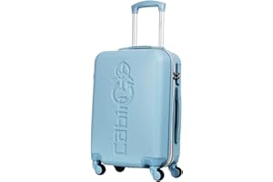CABIN GO 5585 Valigia Trolley rigido in ABS grande valigia con ruote, 55x37x20, Bagaglio a Mano Ultra Leggero in ABS con Chiusura a combinazione