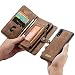 Produktbild Fonrest Folio Brieftasche Hülle für Huawei P20, 5,8-Zoll Caseme Echtleder Flip Fall mit abnehmbarem Zurück Case, 11 Kartensteckplätze, 3 Geldschlitze, Reißverschluss Tasche und Fotorahmen (Braun)