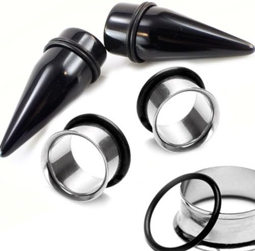 Gauge Gear® Large Gauge Tapers and 316L Stainless Tunnels 10mm - 25mm (00G - 1")