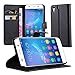 Produktbild Cadorabo DE-105726 Huawei Y6 2015 / Honor 4A Handyhülle mit Kartenfach und Standfunktion Schwarz