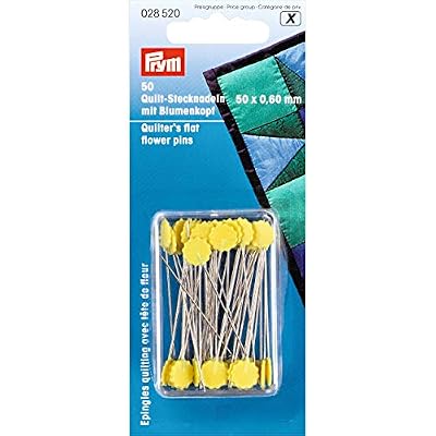Prym Epingles Quilting avec tte de Fleur Jaune 0,60x50 mm