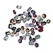 Imported 50Pcs Assorted Shape Flatback Resin Rhinestones Bead DIY Craft Embellishment RS.265.00