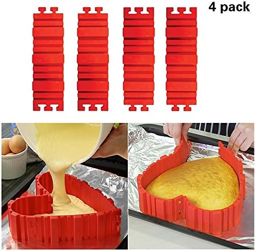 Magic Bake Snakes DIY Silicone Cake Mold Nonstick Tray Baking Mould Tools 4Pcs