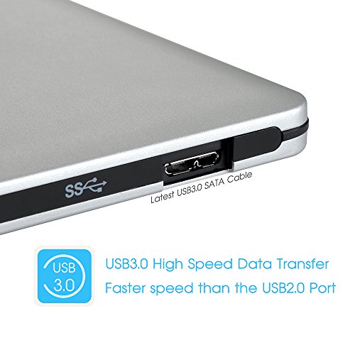 Neu VicTsing Ultra Slim Extern USB 3.0 DVD VCD CD RW Brenner Drive Superdrive Tragbar für Apple Mac Macbook Pro Air iMAC, Windows 2000, XP, Vista, 7 PC Laptop usw. - 8
