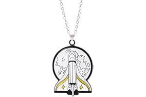 GAUEIOUR The Last Of Us Collier avec pendentif en forme de fusée sculptée en alliage The Last Of Us, Zinc