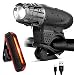 Produktbild Seonaw 300 Lumen USB Wiederaufladbare Fahrrad Scheinwerfer, Vorne Fahrrad Licht mit Verdrahteter Fernbedienung, 5 Leuchtmodi, Wasserdicht