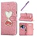 Produktbild Samsung Galaxy J7 2016 Hülle Rosa,Galaxy J7 2016 Hülle Leder,Galaxy J7 2016 Hülle Pink,Galaxy J7 2016 Hülle Blumen,EMAXELERS Galaxy J7 2016 Tasche PU Leder Brieftasche Hülle Flip Wallet Case Cover für Galaxy J710,Galaxy J7 2016 Hülle Glitzer Bling Herzen Flüssigkeit Muster Galaxy J710 Flip PU Leather Leder Wallet Case Hülle Schutzhülle Etui mit Kartenfach Standfunktion Telefon-Kasten für Samsung Galaxy J7 2016,Pink Liquid Pink Case