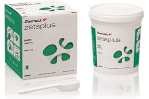 ZHERMACK Zetaplus Silicone per policondensazione, concezione innovativa, utilizzato per la tecnica della doppia impronta e doppia miscelazione (1. impronta) Putty barattolo 900 ml