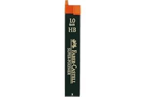 Faber-Castell 511222 Lot de 12 Mines Super Polymère 1 mm HB