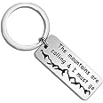 Mountain Hiking Keychain The Mountains are Calling & I Must Go Keychain Traveling Gift (mountains keychain)