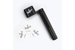 BELFORT® Premium String Winder Bonus: 4 Plectrums + Free eBook String Spindle for Faster String Change for Western Guitar, Acoustic Guitar, Classical Guitar, Classical Guitar and Electric Guitar