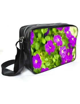 Snoogg Herbst Blumen Leder Unisex Messenger Bag für College Schule täglichen Gebrauch Tasche Material PU