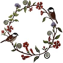 7CDXD 3 Decorazioni Da Giardino Uccelli In Vetro Colorato E Metallo, Arredo Esterno Cortile, Regalo Inaugurazione Casa