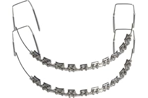 Sanfly 10 Tipo De Soporte Gancho De Soporte De Metal Transparente Decoración Temporal De Dientes con Alambres De Metal Y Ligaduras De Ortodoncia Decoraciones Dentales